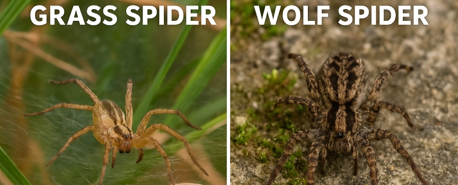 Grass Spider vs Wolf Spider: Difference, Identification & Prevention