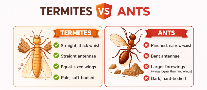Termites vs. Ants: How to Tell the Difference