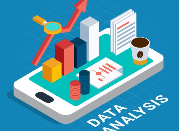 Data Analysis Isometric Poster