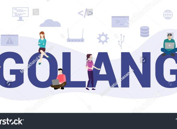 stock-vector-golang-programming-language-concept-with-modern-big-text-or-word-and-people-with-icon-related-1818087788